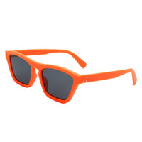 Cramilo Eyewear Sunglasses Orange Glim - Square Chic Flat Lens Tinted Fashion Sunglasses