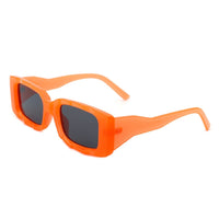 Cramilo Eyewear Sunglasses Orange Tigrilla - Rectangle Retro Flat Top Fashion Vintage Square Sunglasses