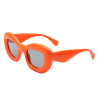 Cramilo Eyewear Sunglasses Orange Uplos - Square Thick Frame Women Fashion Cat Eye Sunglasses
