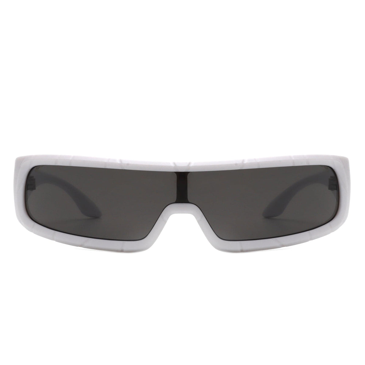Cramilo Eyewear Sunglasses Orion - Futuristic Wrap Around Fashion Rectangle Shield Sunglasses