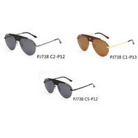 Cramilo Eyewear Sunglasses OVIEDO | Classic Polarized Aviator Fashion Ornate Brow Bar Sunglasses