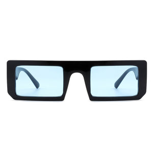 Cramilo Eyewear Sunglasses Pallasia - Rectangle Retro 90s Vintage Fashion Flat Top Square Sunglasses