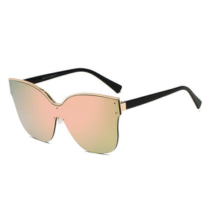 Cramilo Eyewear Sunglasses Peach BARCELONA | Women Cat Eye Oversize Sunglasses