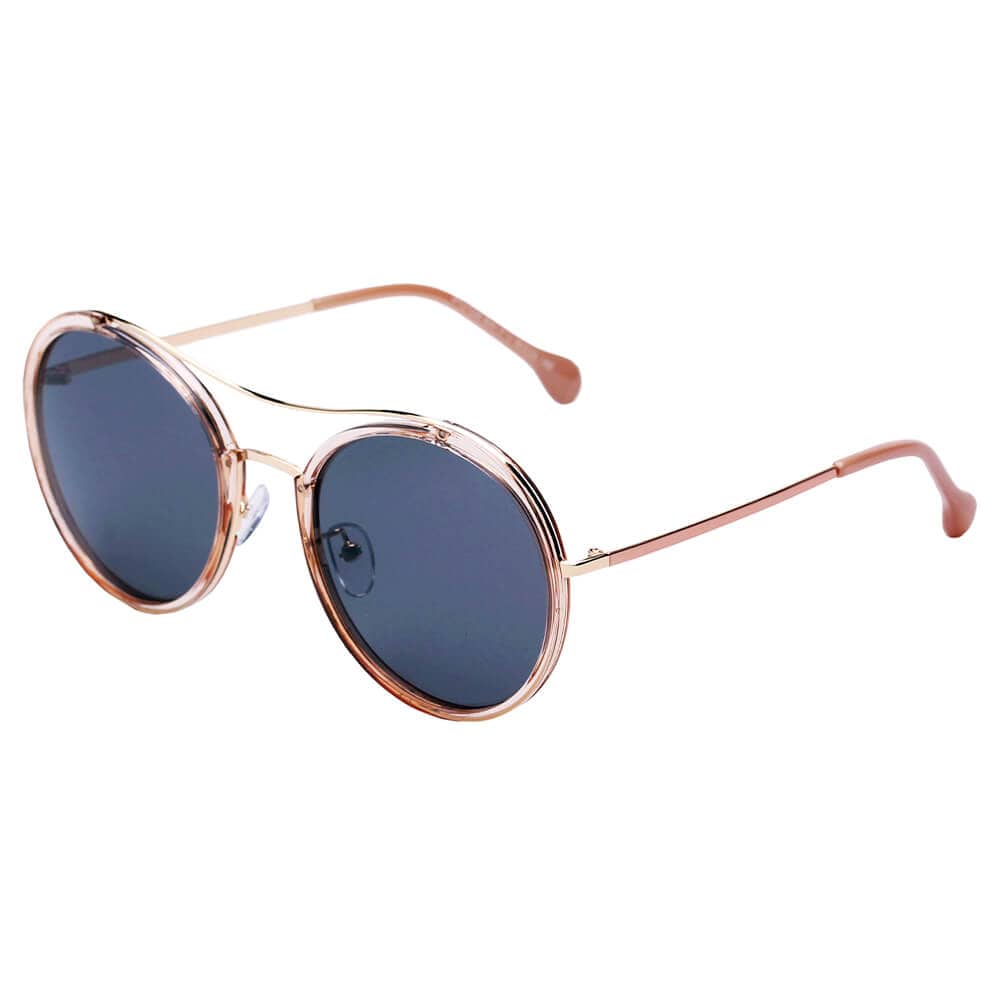 Cramilo Eyewear Sunglasses Peach MESSINA | Classic Round Polarized Fashion Sunglasses
