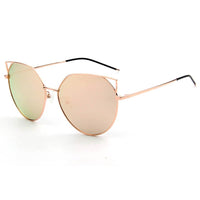 Cramilo Eyewear Sunglasses Peach PROVENCE | Women Polarized Round Cat Eye Sunglasses