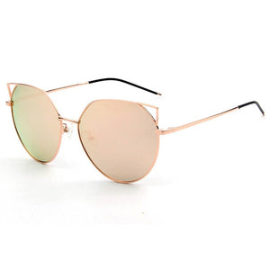 Cramilo Eyewear Sunglasses Peach PROVENCE | Women Polarized Round Cat Eye Sunglasses