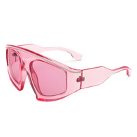 Cramilo Eyewear Sunglasses Pink Bramble - Oversize Futuristic Square Women Fashion Sunglasses