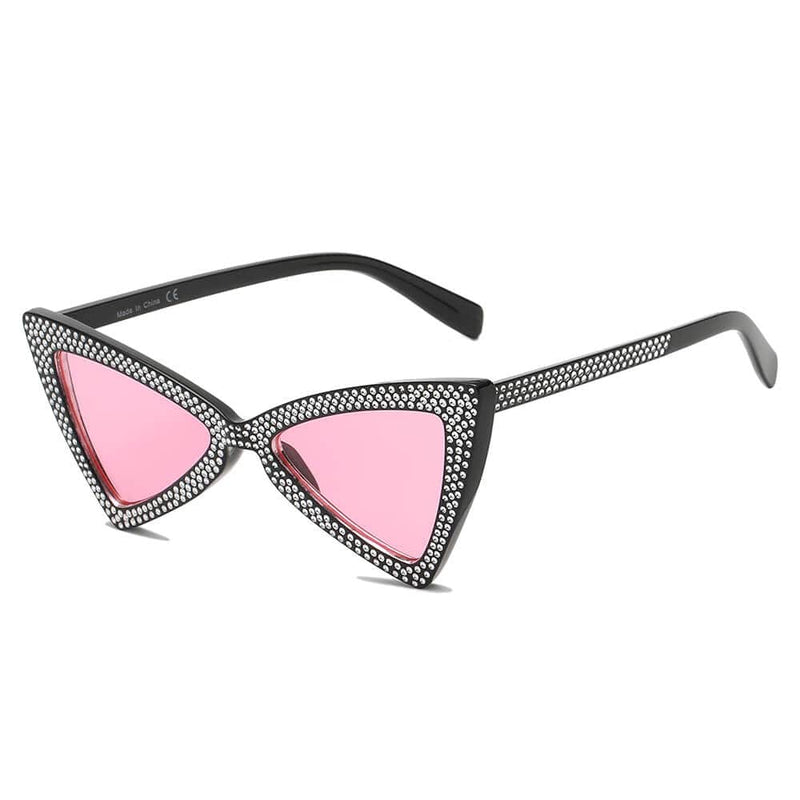 Cramilo Eyewear Sunglasses Pink CANBERRA | Women Retro Vintage Extreme Cat Eye Sunglasses