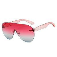Cramilo Eyewear Sunglasses Pink DESTIN | Women Oversized Aviator Fashion Sunglasses