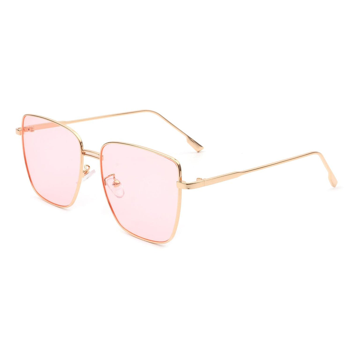 Cramilo Eyewear Sunglasses Pink Eskuitan | Women Square Metal Oversize Fashion Sunglasses