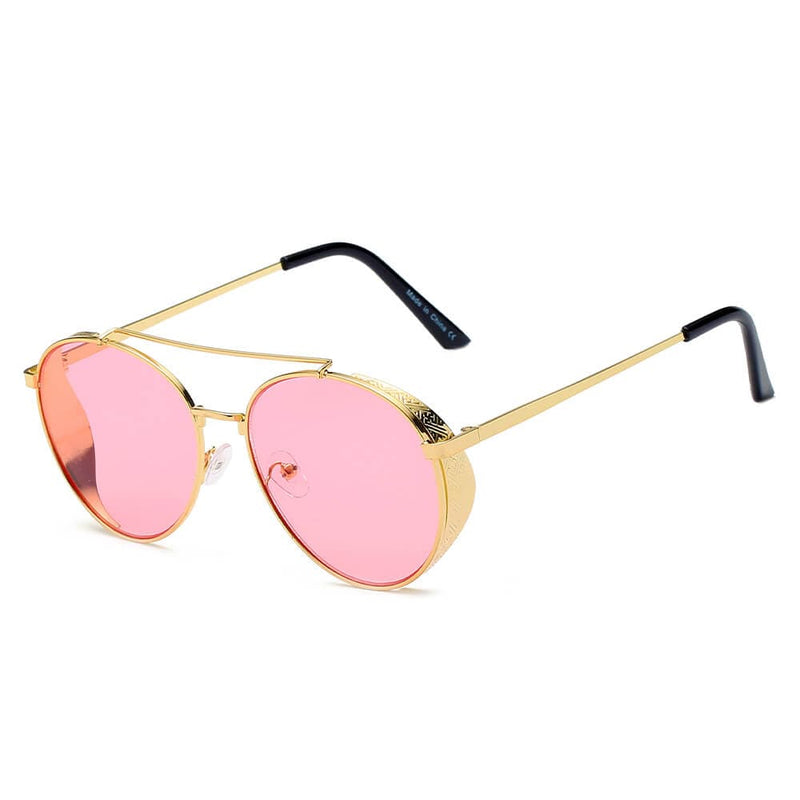 Cramilo Eyewear Sunglasses Pink LAREDO | Modern Aviator Brow Bar Aviator Fashion Sunglasses