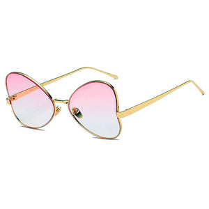 Cramilo Eyewear Sunglasses Pink LINDSAY | Women Oversized Rounded Butterfly Fashion Sunglasses