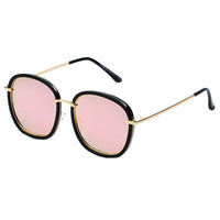 Cramilo Eyewear Sunglasses Pink Livorno -  Women Round Oversize Polarized Fashion Sunglasses