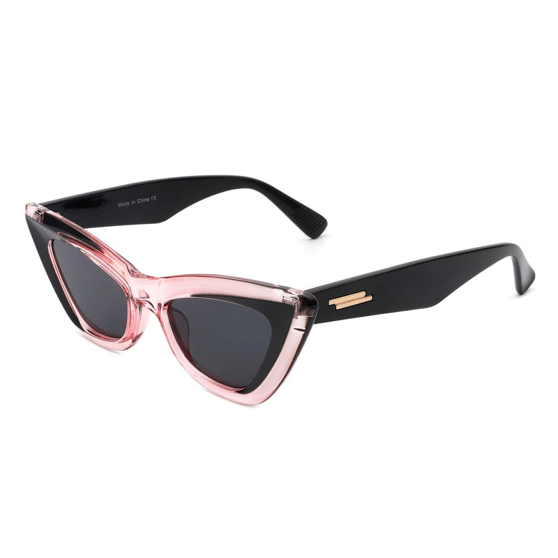 Cramilo Eyewear Sunglasses Pink Nimbless - Retro High Pointed Women Fashion Cat Eye Sunglasses