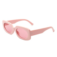 Cramilo Eyewear Sunglasses Pink Radianty - Retro Rectangle Narrow Oval Vintage Square Fashion Sunglasses