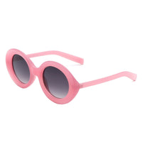 Cramilo Eyewear Sunglasses Pink Talyn - Round Retro Fashion Vintage Inspired Oval Sunglasses