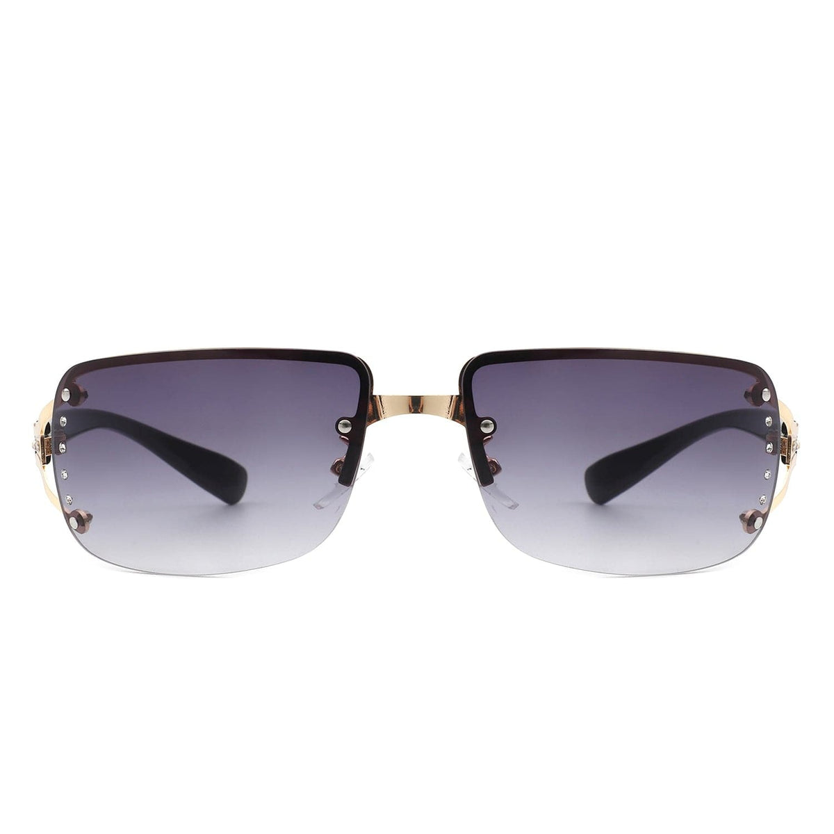 Cramilo Eyewear Sunglasses Pluora - Women Classic Rectangle Rimless Fashion Square Sunglasses