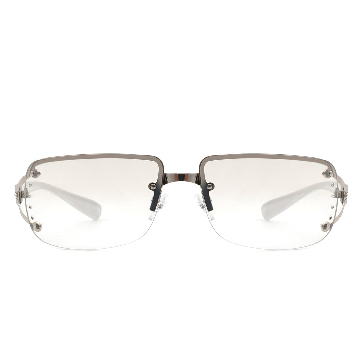 Cramilo Eyewear Sunglasses Pluora - Women Classic Rectangle Rimless Fashion Square Sunglasses
