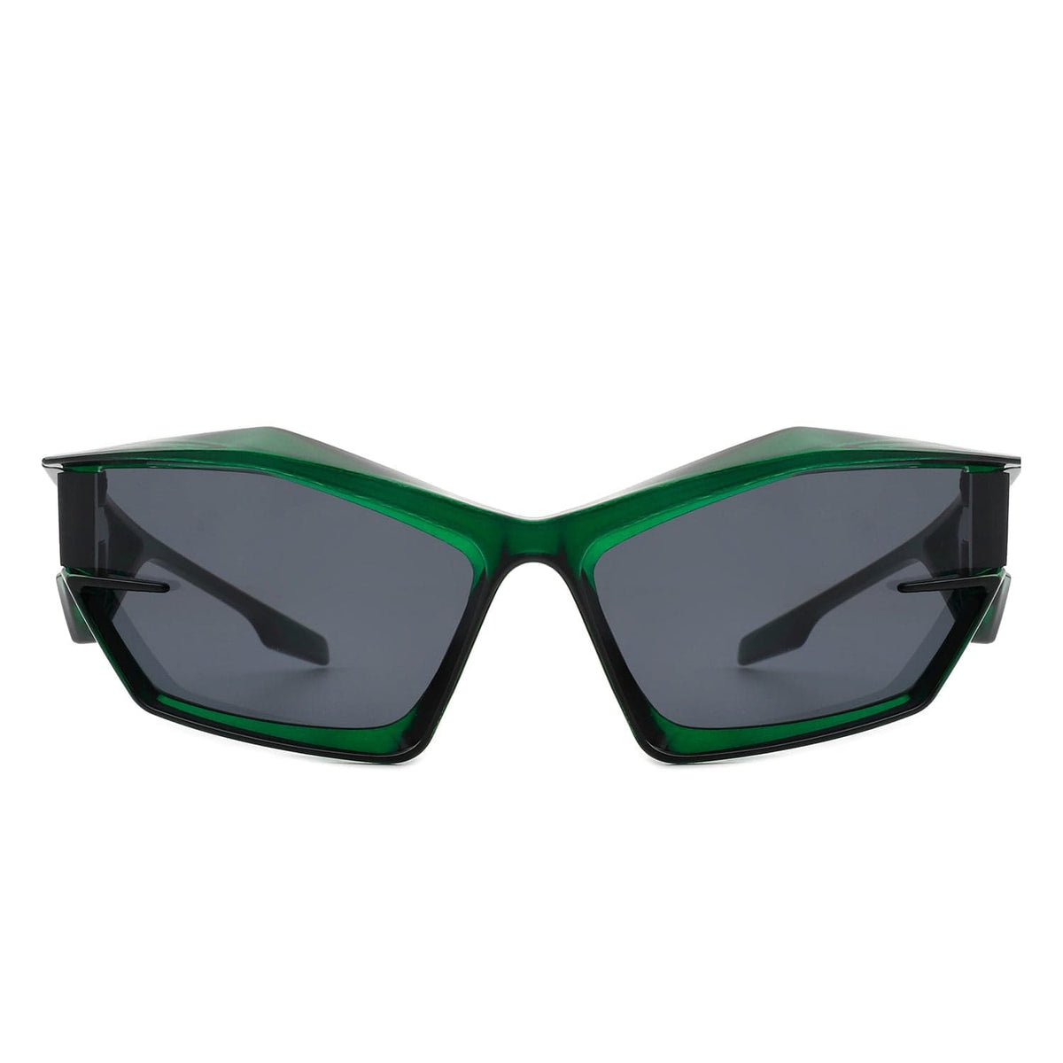 Cramilo Eyewear Sunglasses Pollich - Futuristic Rectangle Geometric Chunky Square Fashion Sunglasses