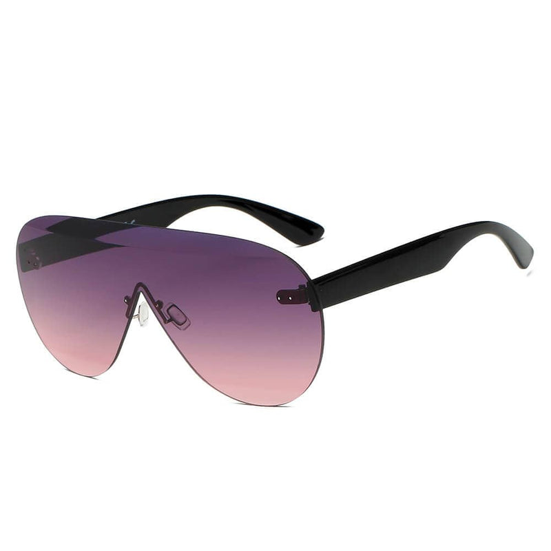 Cramilo Eyewear Sunglasses Purple DESTIN | Women Oversized Aviator Fashion Sunglasses