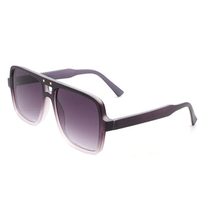 Cramilo Eyewear Sunglasses Purple Eris - Flat Top Retro Square Vintage Inspired Aviator Sunglasses