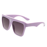 Cramilo Eyewear Sunglasses Purple Kallias - Oversize Square Flat Top Large Fashion Women Sunglasses