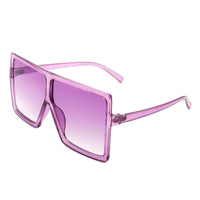 Cramilo Eyewear Sunglasses Purple Zenithia - Square Oversize Women Flat Top Fashion Sunglasses