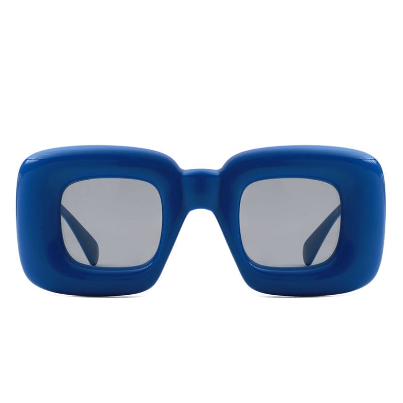 Cramilo Eyewear Sunglasses Rayne - Y2K Square Inflated Chunky Retro Funny Sunglasses