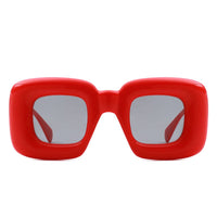 Cramilo Eyewear Sunglasses Rayne - Y2K Square Inflated Chunky Retro Funny Sunglasses