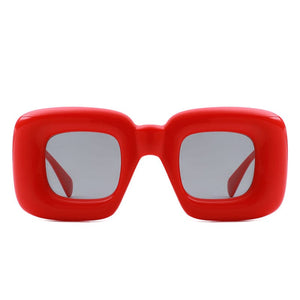 Cramilo Eyewear Sunglasses Rayne - Y2K Square Inflated Chunky Retro Funny Sunglasses