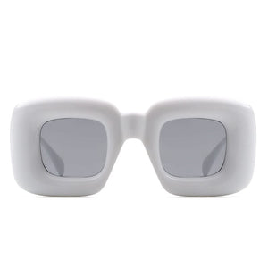 Cramilo Eyewear Sunglasses Rayne - Y2K Square Inflated Chunky Retro Funny Sunglasses