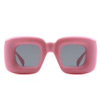 Cramilo Eyewear Sunglasses Rayne - Y2K Square Inflated Chunky Retro Funny Sunglasses