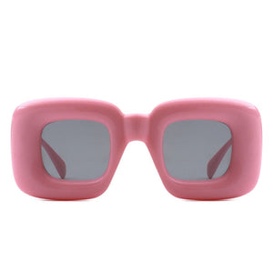 Cramilo Eyewear Sunglasses Rayne - Y2K Square Inflated Chunky Retro Funny Sunglasses