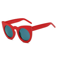 Cramilo Eyewear Sunglasses Red Hinton | Women Round Cat Eye Oversize Sunglasses
