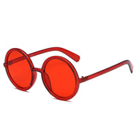 Cramilo Eyewear Sunglasses Red INDIANA | Women Round Oversize Sunglasses