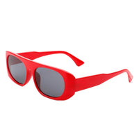 Cramilo Eyewear Sunglasses Red Midnites - Rectangle Retro Oval Fashion Flat Top Vintage Sunglasses