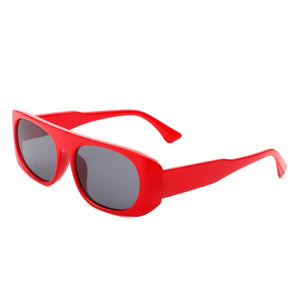 Cramilo Eyewear Sunglasses Red Midnites - Rectangle Retro Oval Fashion Flat Top Vintage Sunglasses