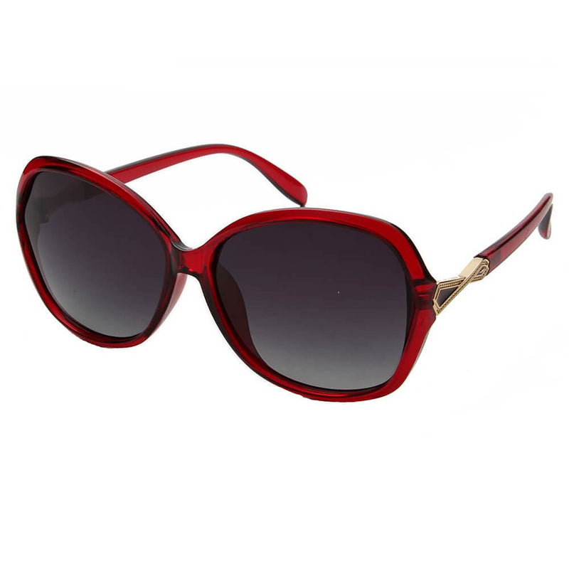 Cramilo Eyewear Sunglasses Red SORIA - Women Oversize Polarized Square Fashion Sunglasses