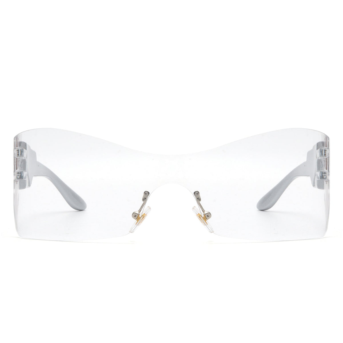 Cramilo Eyewear Sunglasses Sable - Futuristic Square Mirrored Flat Top Wrap Around Sunglasses