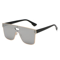 Cramilo Eyewear Sunglasses Silver BEATRICE | Unisex Retro Vintage Square Sunglasses