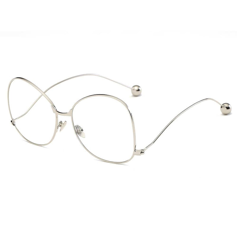 Cramilo Eyewear Sunglasses Silver - Clear Eugene - Women's Trendy Oversized Pantone Lens Sunglasses
