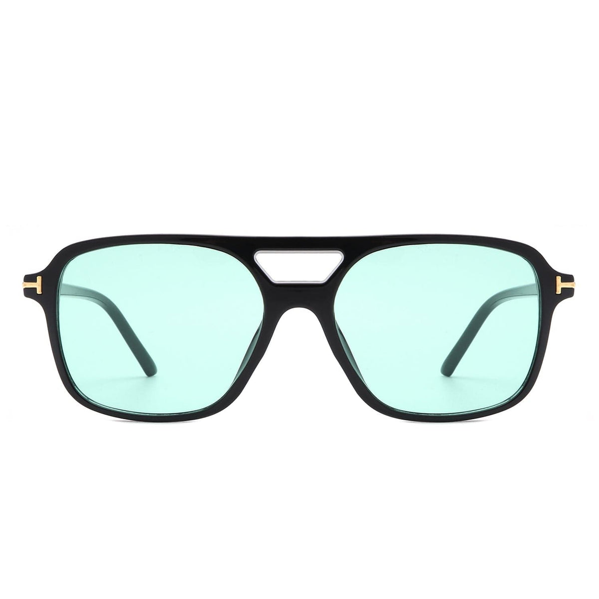 Cramilo Eyewear Sunglasses Skyhavoc - Retro Square Brow-Bar Fashion Aviator Sunglasses