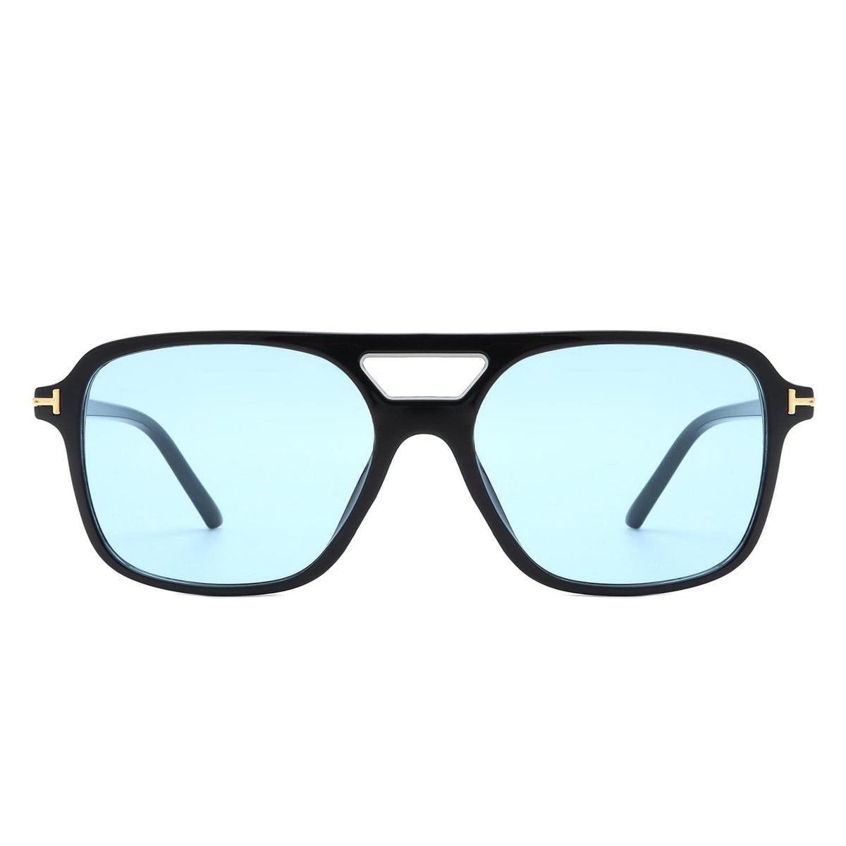 Cramilo Eyewear Sunglasses Skyhavoc - Retro Square Brow-Bar Fashion Aviator Sunglasses