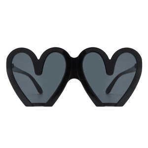 Cramilo Eyewear Sunglasses Skylette - Heart Shaped Oversized Party Fashion Sunglasses