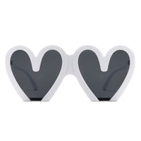 Cramilo Eyewear Sunglasses Skylette - Heart Shaped Oversized Party Fashion Sunglasses