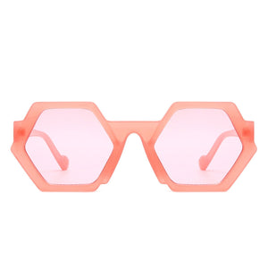 Cramilo Eyewear Sunglasses Starpath - Geometric Round Irregular Tinted Fashion Sunglasses