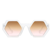 Cramilo Eyewear Sunglasses Starpath - Geometric Round Irregular Tinted Fashion Sunglasses