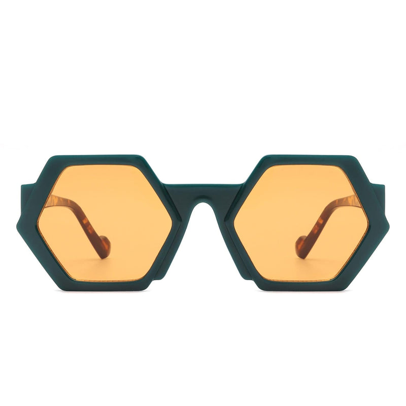 Cramilo Eyewear Sunglasses Starpath - Geometric Round Irregular Tinted Fashion Sunglasses