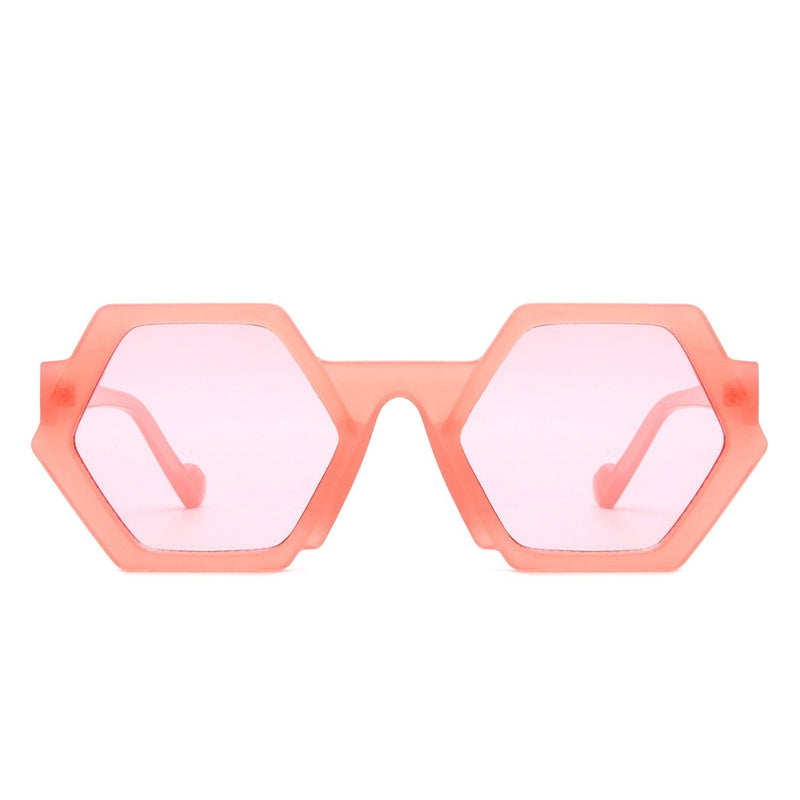 Cramilo Eyewear Sunglasses Starpath - Geometric Round Irregular Tinted Fashion Sunglasses