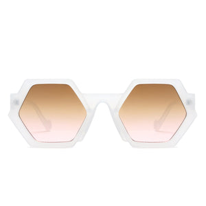 Cramilo Eyewear Sunglasses Starpath - Geometric Round Irregular Tinted Fashion Sunglasses